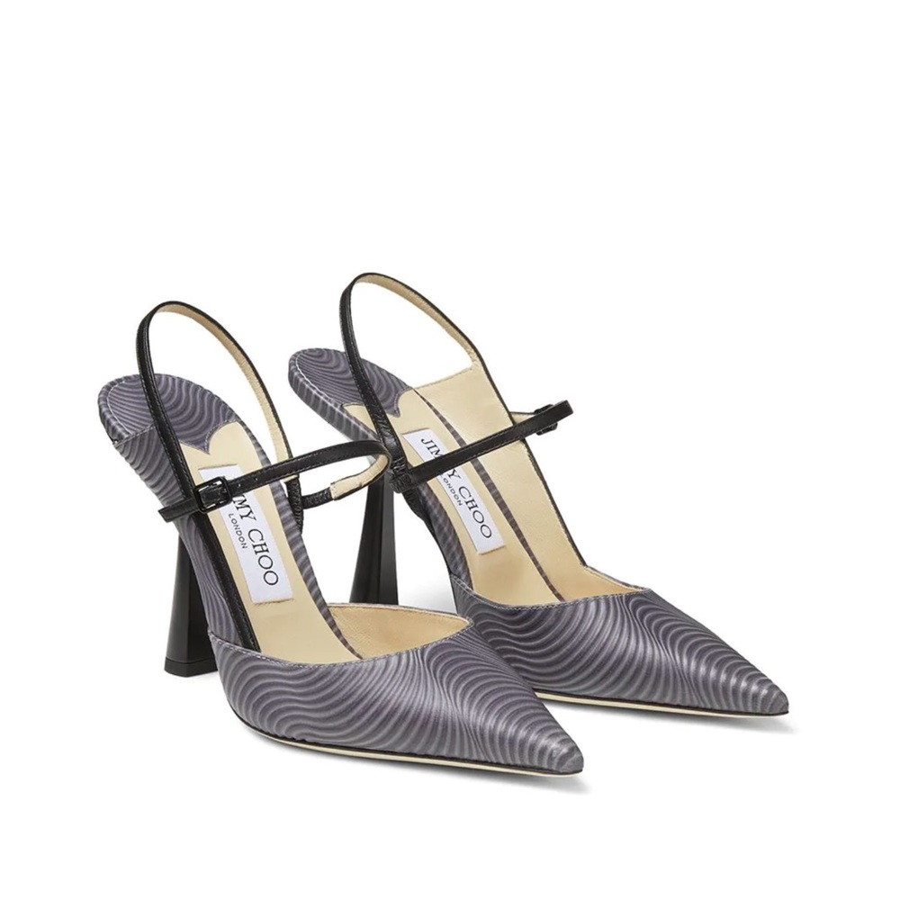 NIB Jimmy Choo Ray 100 Wave Leather Pumps 🪶🕸